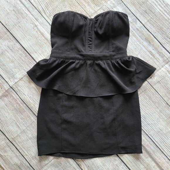 Pins and Needles Black Strapless Dress Size 4 - Picture 4 of 8